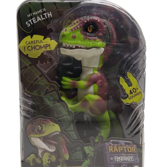 Fingerlings Untamed Baby Velociraptor Raptor Stealth Dinosaur Wowwee - Picture 2 of 4